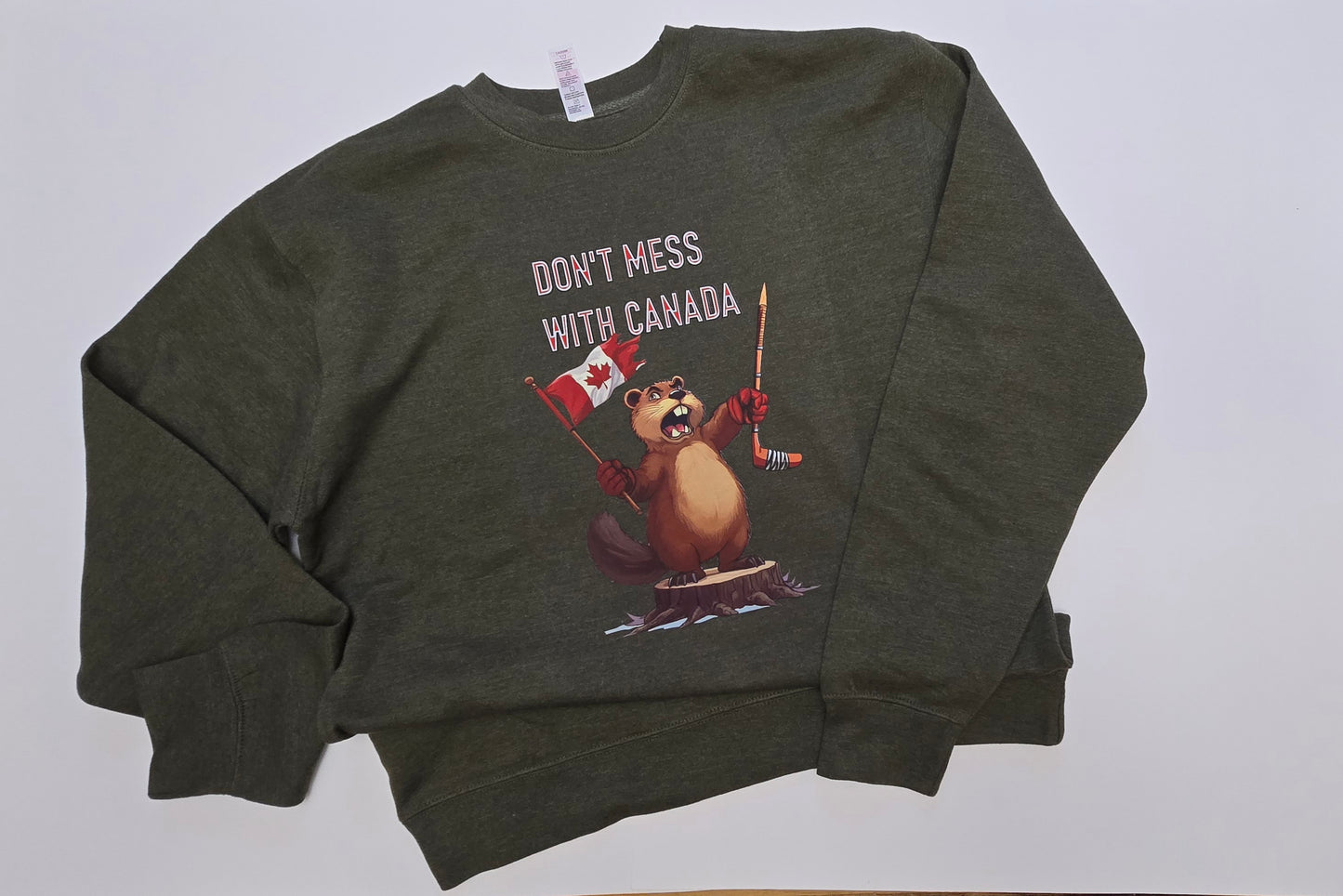 Don't Mess with Canada, Unisex Cotton Sweatshirt.