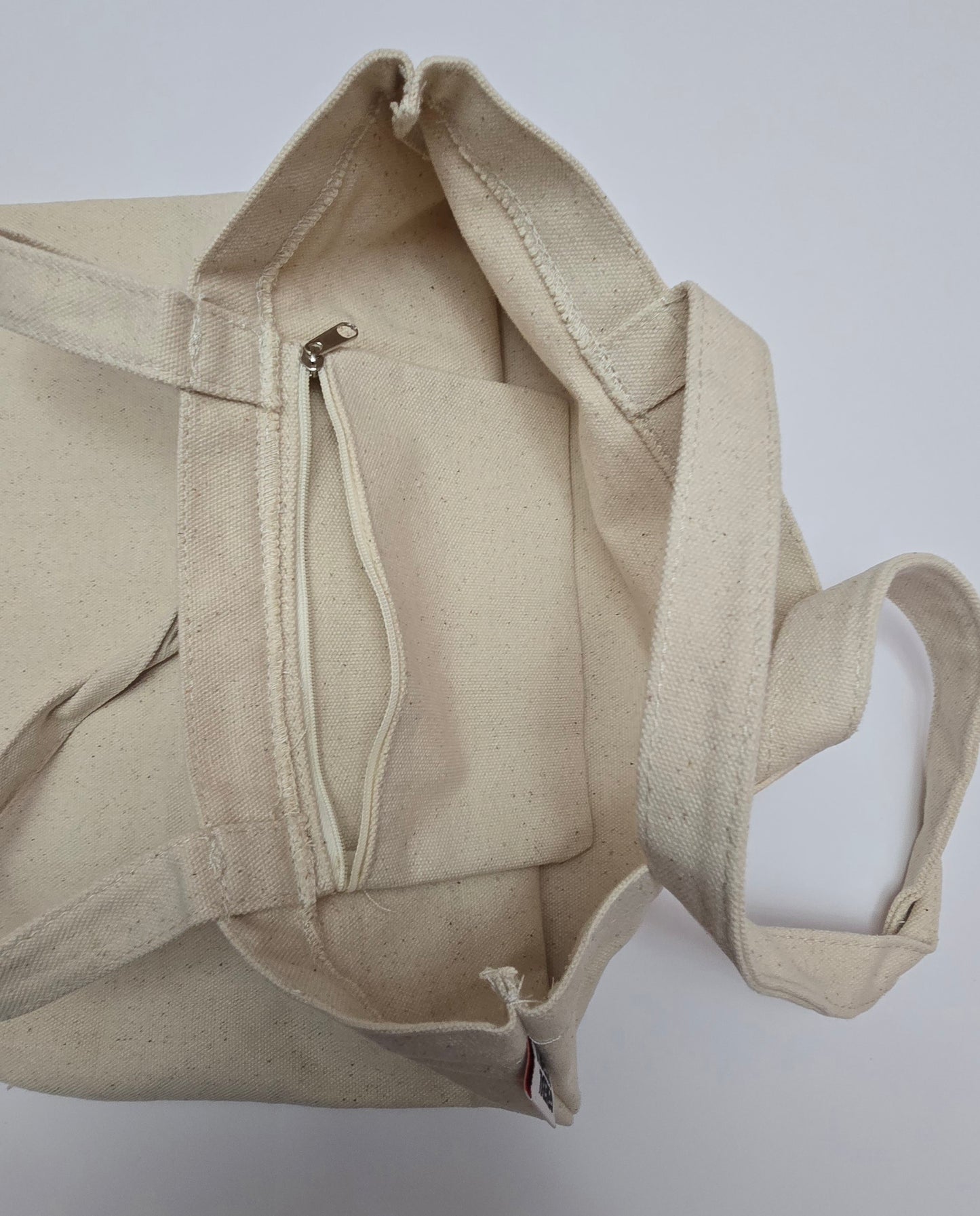 Zippered inside pocket Canvas Art Bags