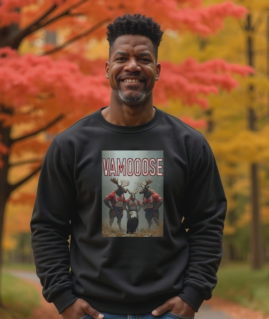 VAMOOSE. Unisex Cotton Sweatshirt.